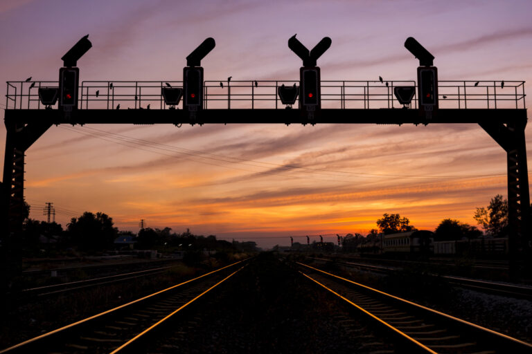 Lights,Railway,Signalling,Device,Silhouette